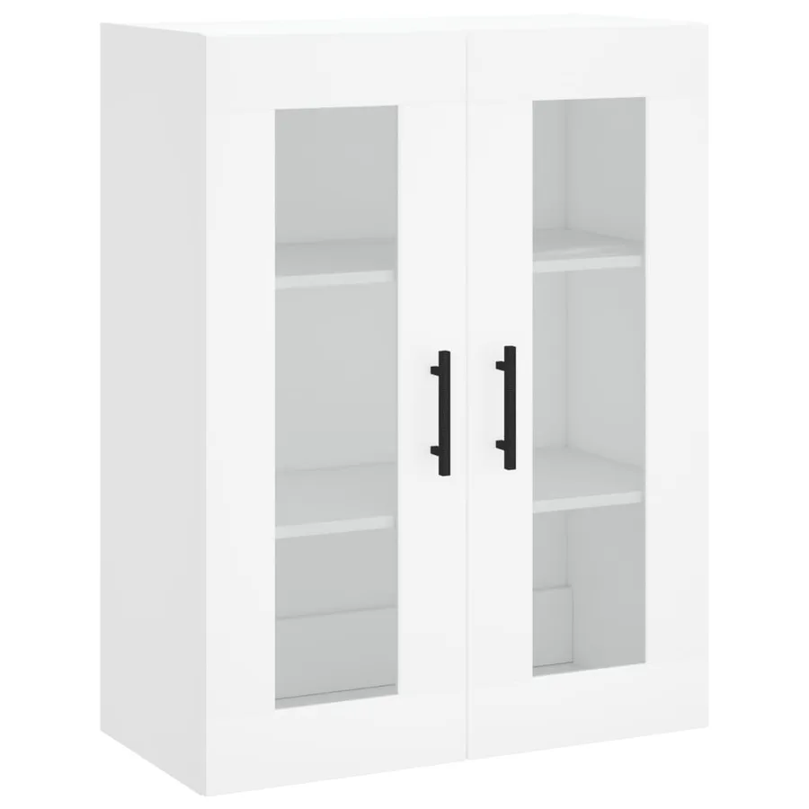 Armoires murales 2 pcs blanc bois d'ingénierie - 5