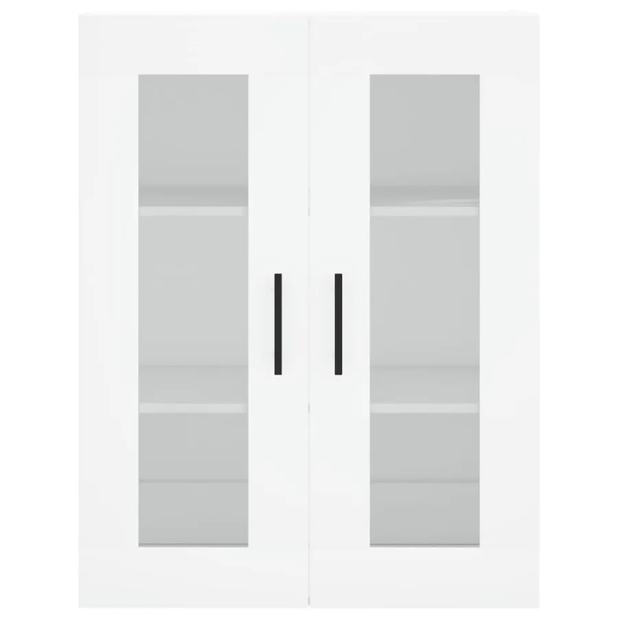 Armoires murales 2 pcs blanc bois d'ingénierie - 6