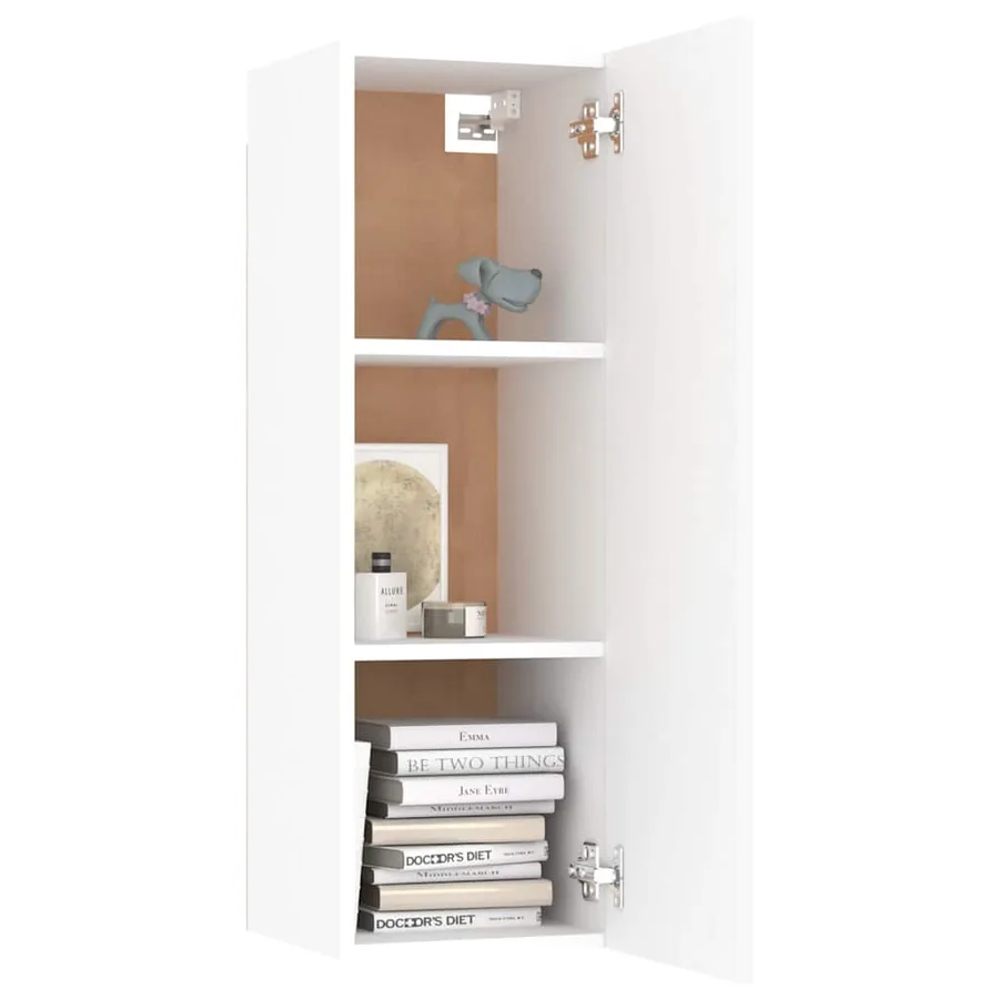 Ensemble de meubles TV 4 pcs Blanc Bois d'ingénierie - 5