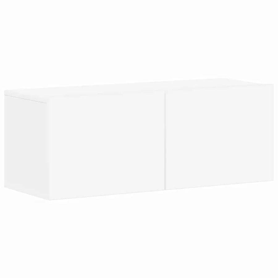 Ensemble de meubles TV 4 pcs Blanc Bois d'ingénierie - 6