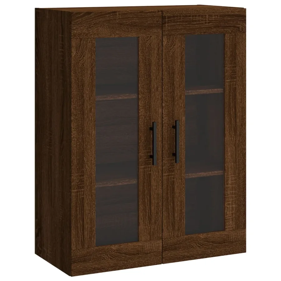 Armoires murales 2 pcs chêne marron bois d'ingénierie - 5