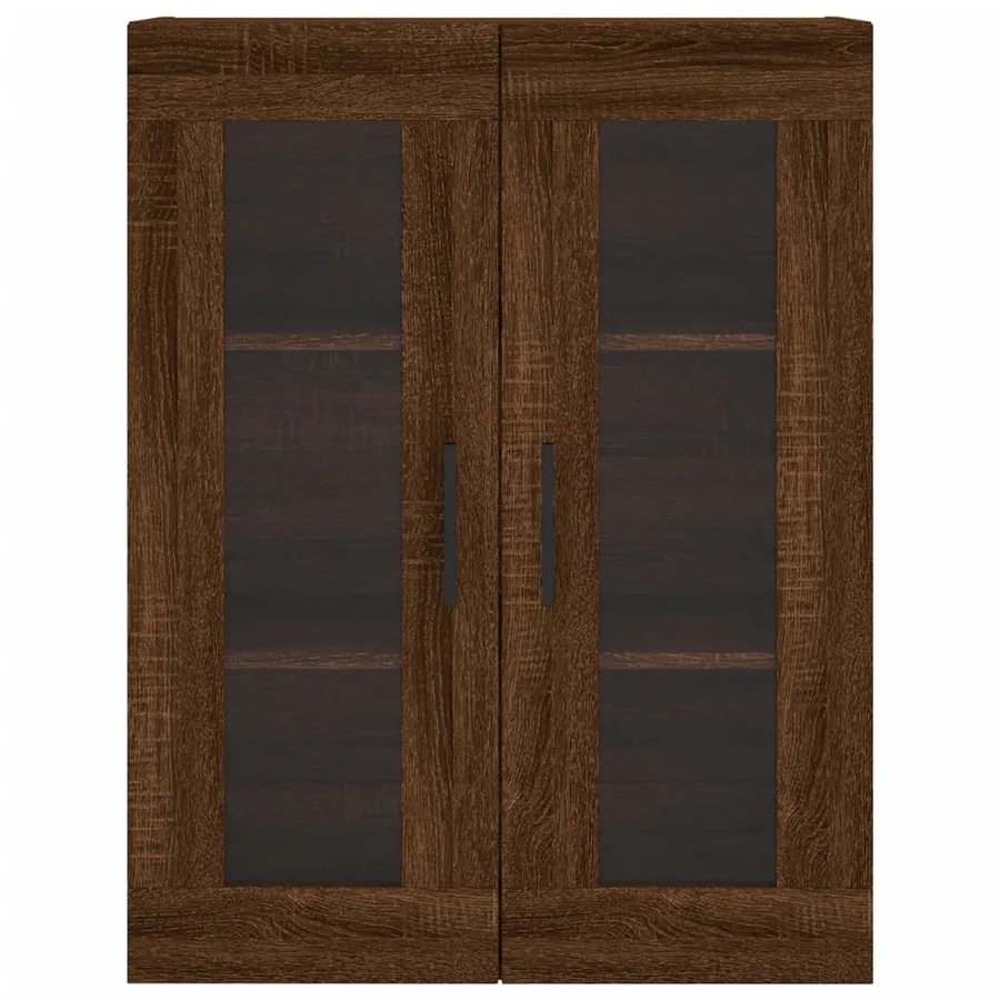 Armoires murales 2 pcs chêne marron bois d'ingénierie - 6