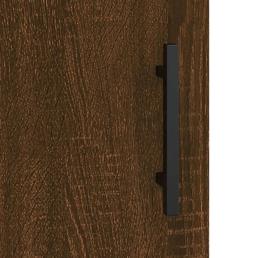 Armoires murales 2 pcs chêne marron bois d'ingénierie - 9
