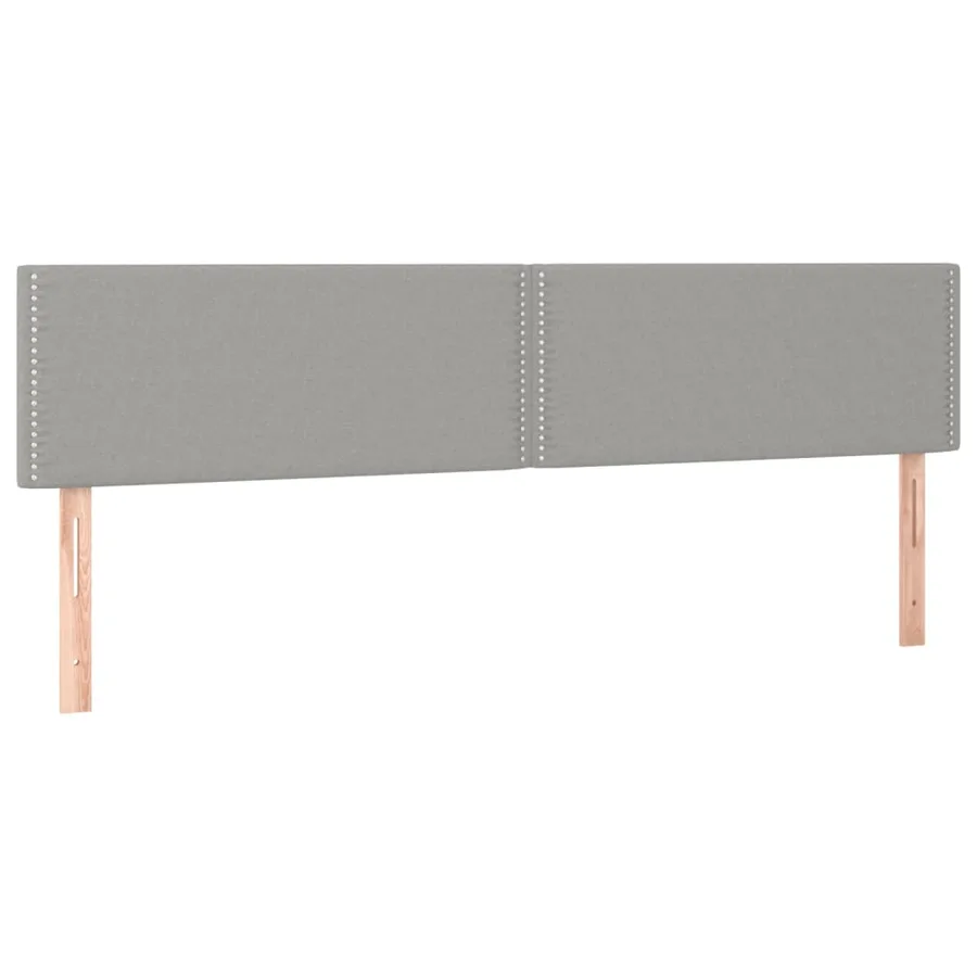 Sommier à lattes de lit avec matelas Gris clair 180x200cm Tissu - 6