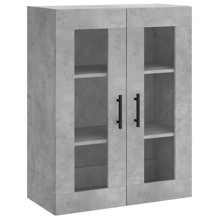 Armoire murale gris béton 69,5x34x90 cm - 2