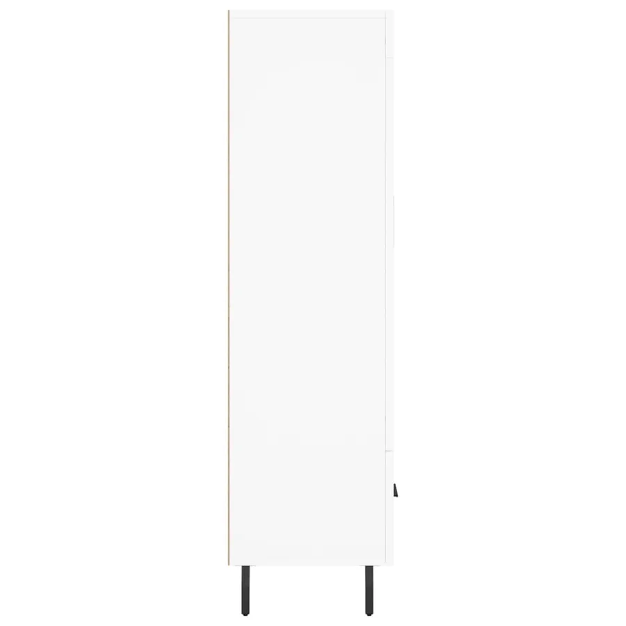 Buffet haut blanc 69,5x31x115 cm bois d'ingénierie - 7