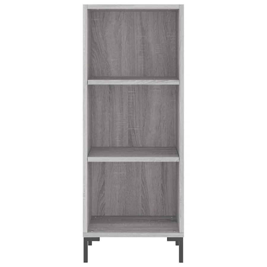 Buffet haut Sonoma gris 34,5x34x180 cm Bois d'ingénierie - 8