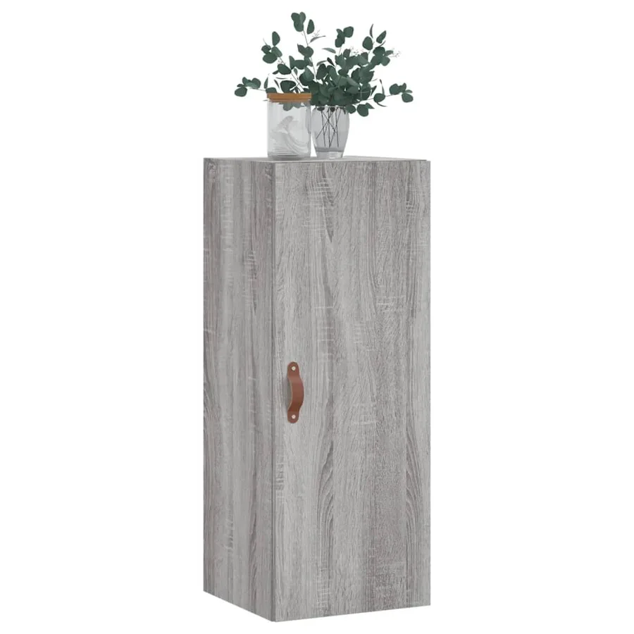 Armoire murale sonoma gris 34,5x34x90 cm - 4