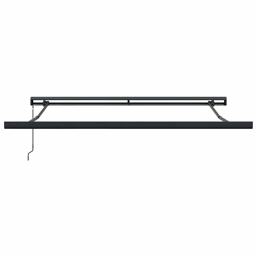 Auvent rétractable jaune et blanc 3x2,5 m tissu et aluminium - 7