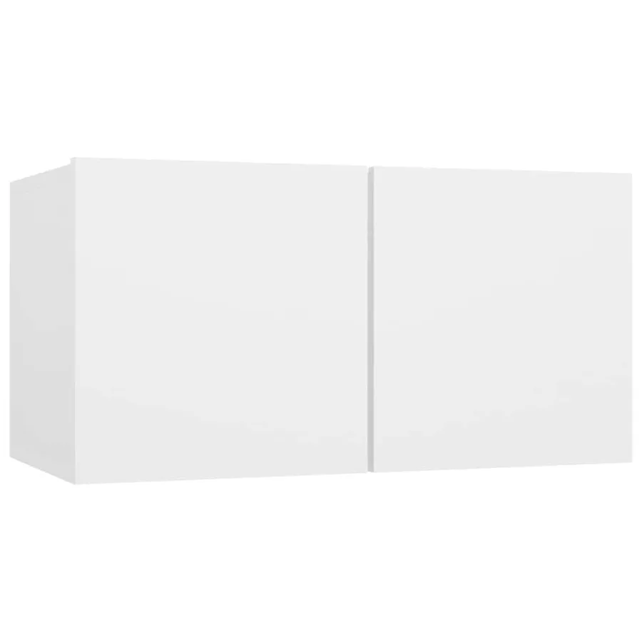 Ensemble de meubles TV 10 pcs Blanc Bois d'ingénierie - 5