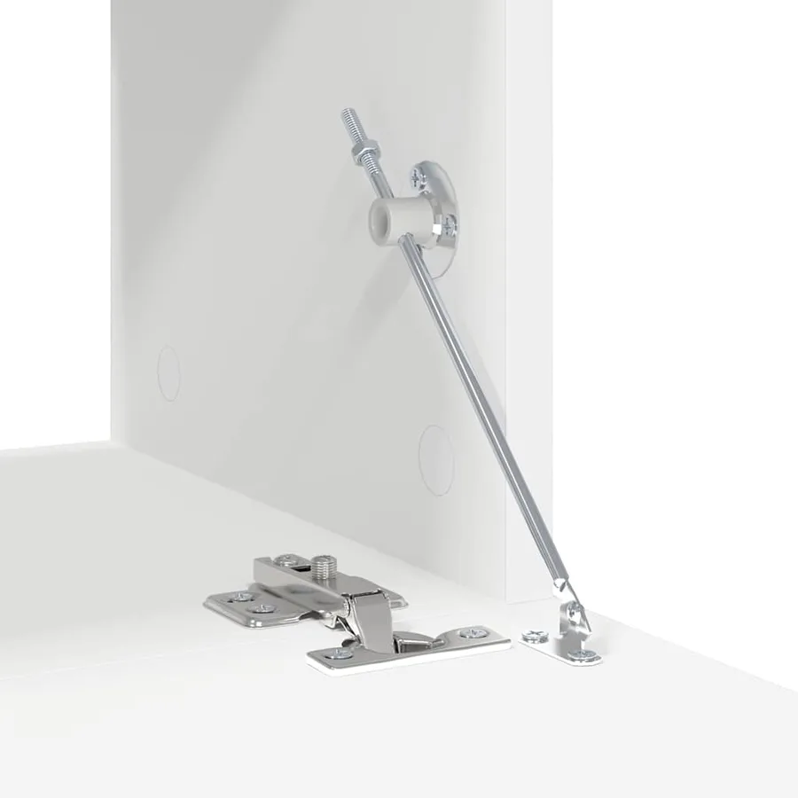 Ensemble de meubles TV 4 pcs Blanc Bois d'ingénierie - 9