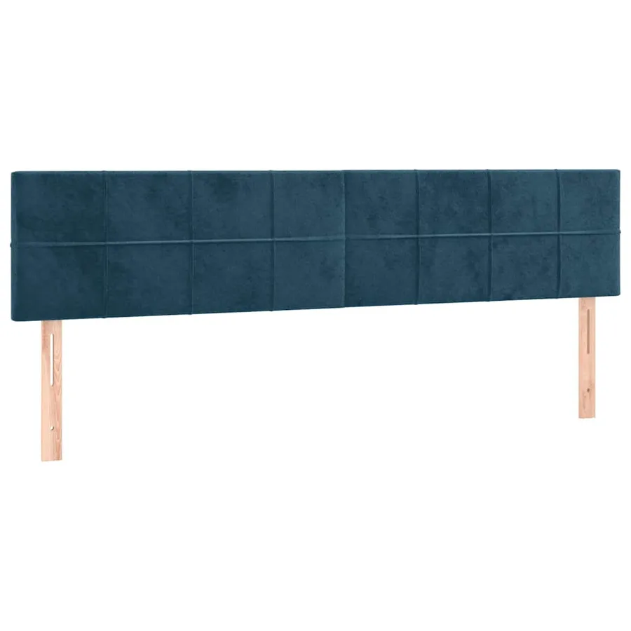 Sommier à lattes de lit avec matelas LED Bleu foncé 180x200 cm - 7