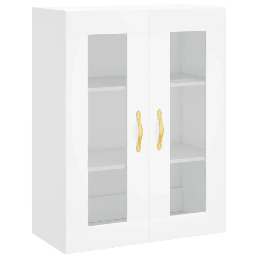 Armoires murales 2 pcs blanc bois d'ingénierie - 5
