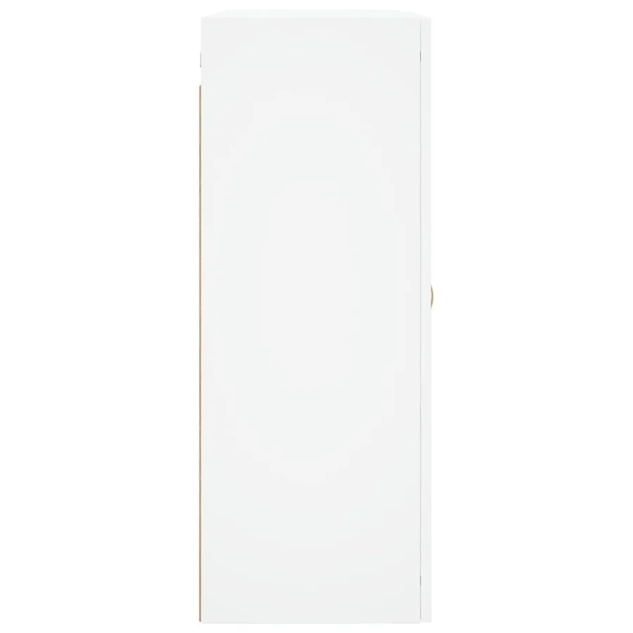 Armoires murales 2 pcs blanc bois d'ingénierie - 7