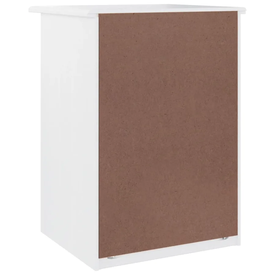 Table de chevet ALTA blanc 41x35x55,5 cm bois de pin massif - 6