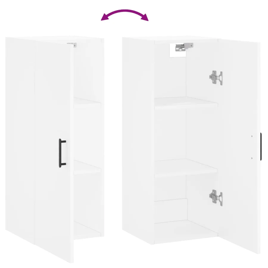 Armoire murale blanc 34,5x34x90 cm - 10