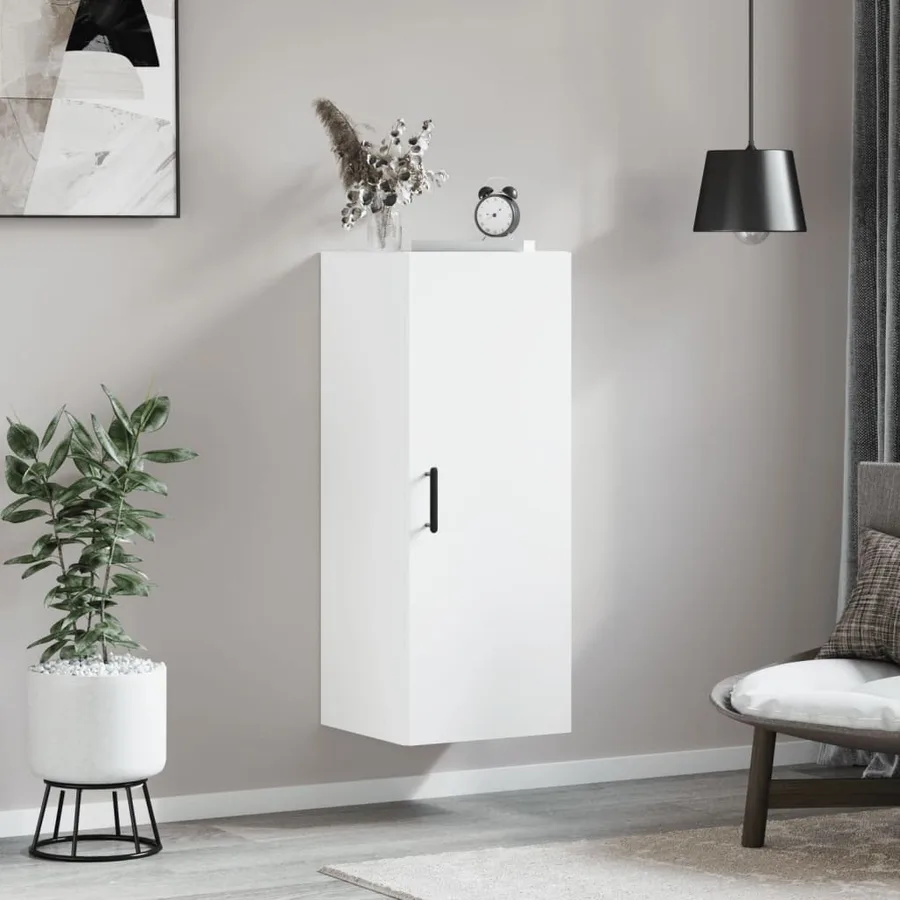 Armoire murale blanc 34,5x34x90 cm - 3