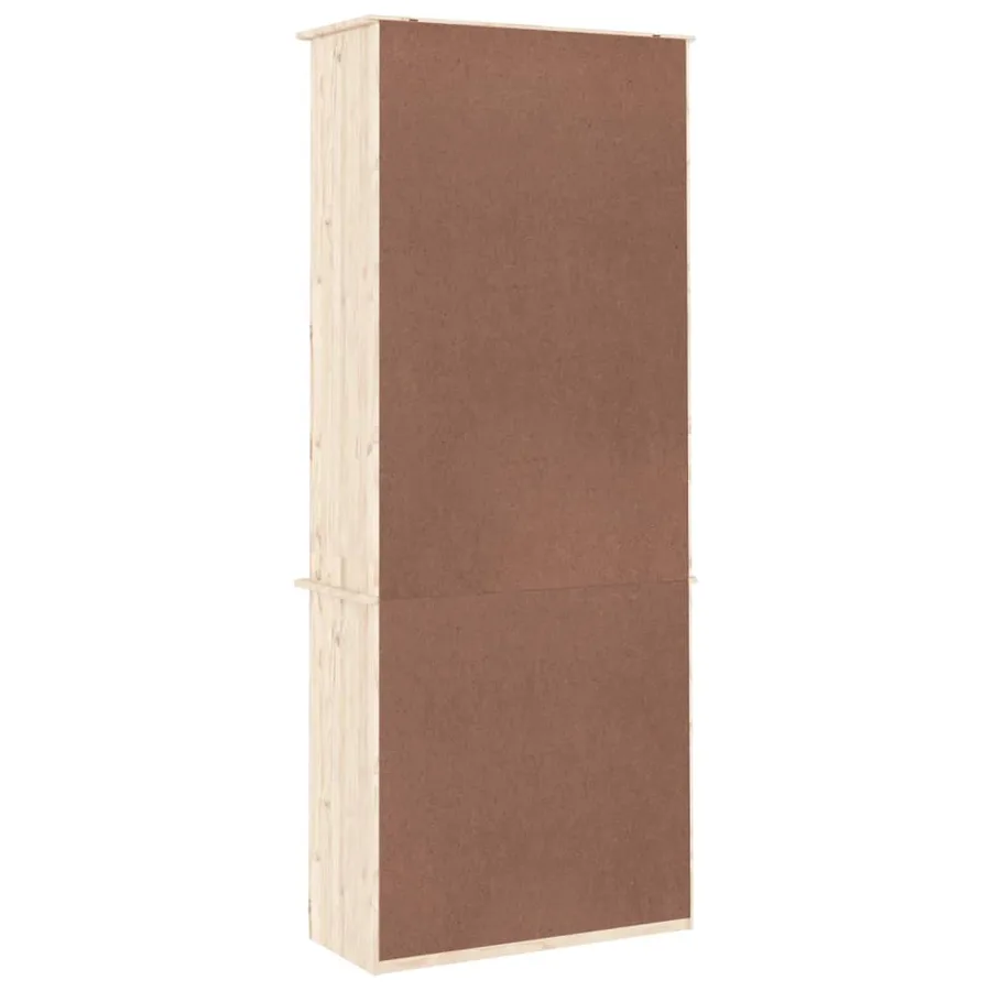 Bibliothèque avec tiroirs ALTA 77x35x186,5cm bois massif de pin - 6