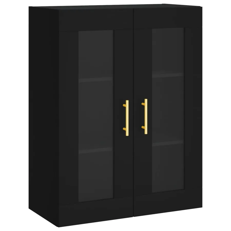 Armoire murale noir 69,5x34x90 cm - 2