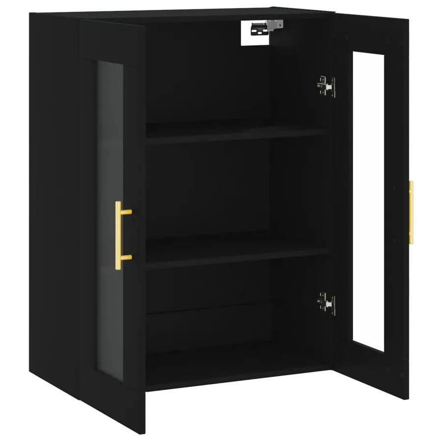 Armoire murale noir 69,5x34x90 cm - 6