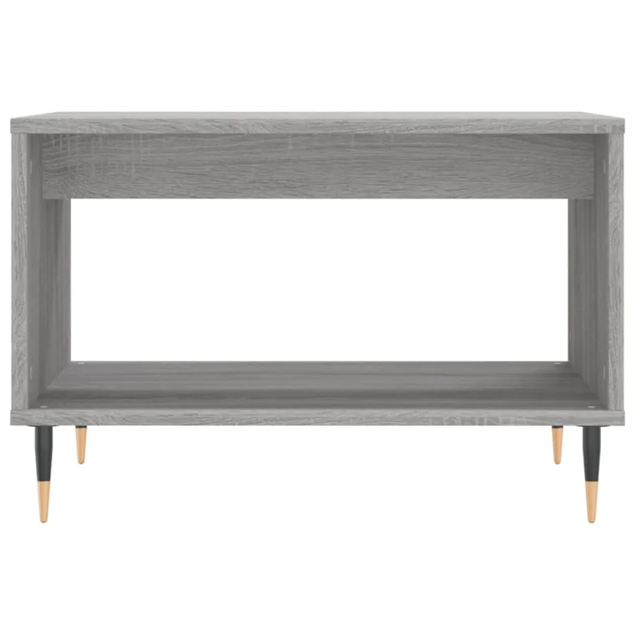 Table basse sonoma gris 60x50x40 cm bois d'ingénierie - 4