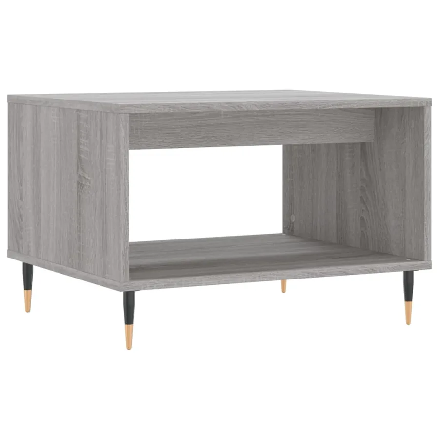 Table basse sonoma gris 60x50x40 cm bois d'ingénierie - 6