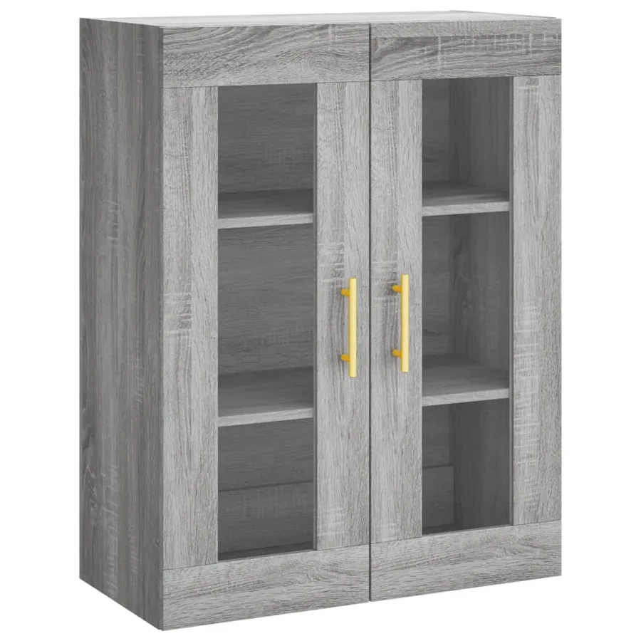 Armoire murale sonoma gris 69,5x34x90 cm - 2