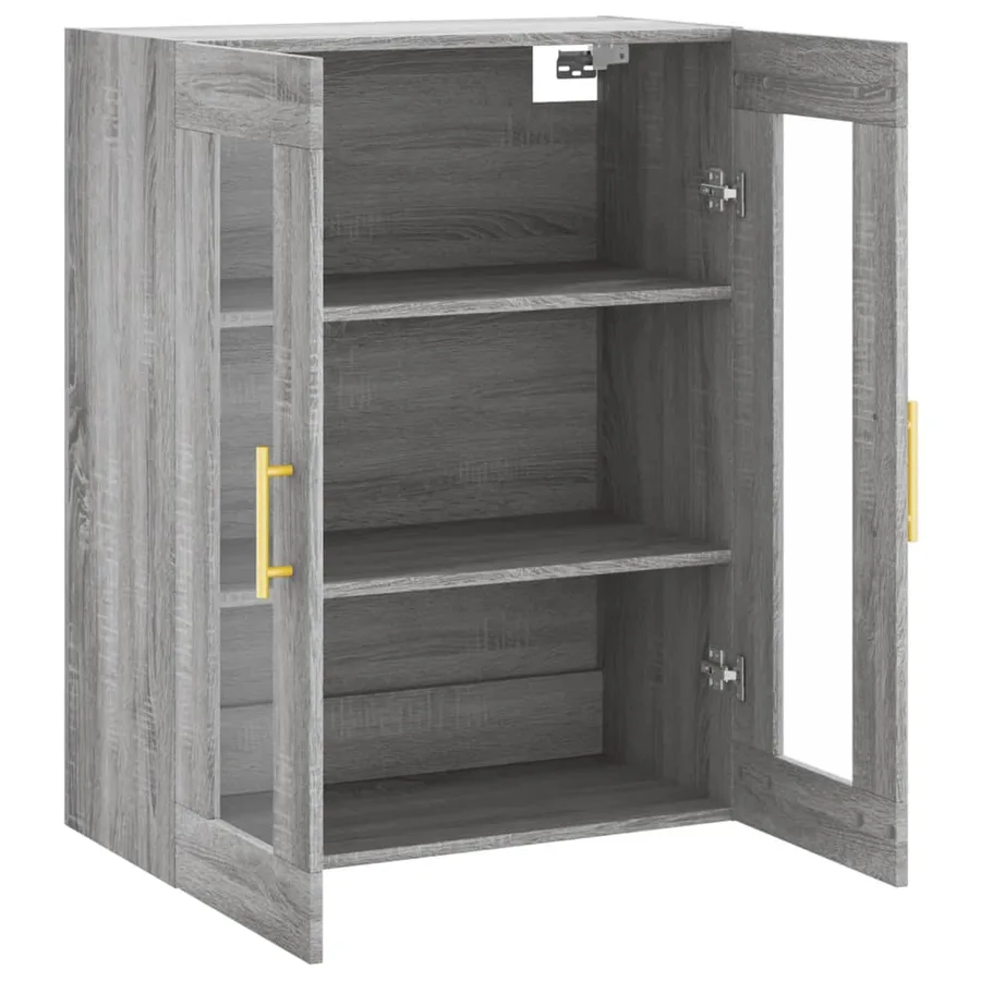 Armoire murale sonoma gris 69,5x34x90 cm - 6