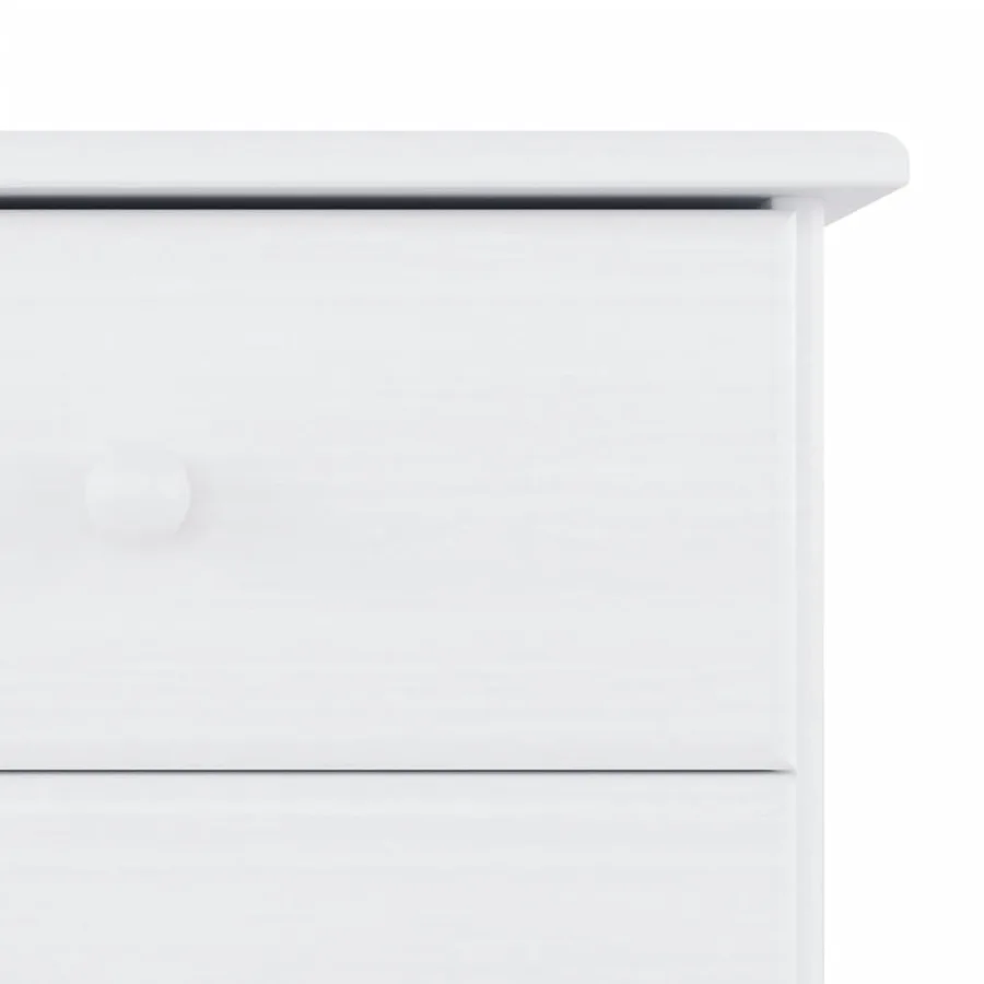 Buffet ALTA blanc 77x35x165 cm bois massif de pin - 10