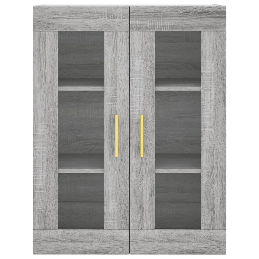 Armoires murales 2 pcs sonoma gris bois d'ingénierie - 6