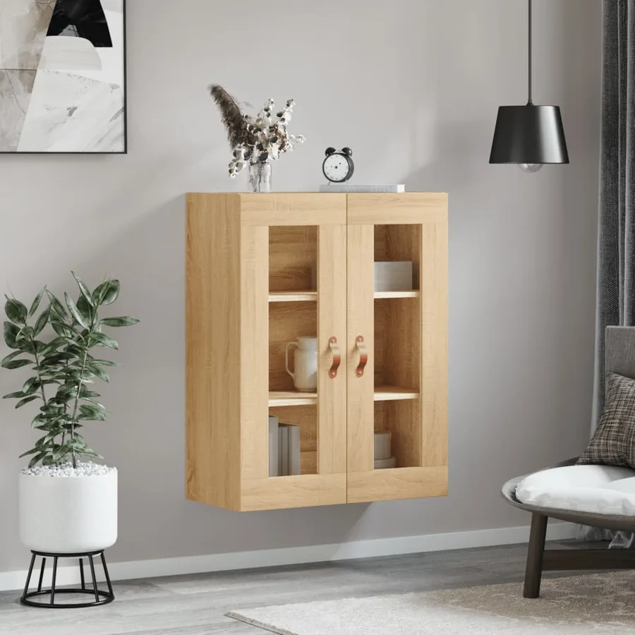 Armoire murale chêne sonoma 69,5x34x90 cm - 3