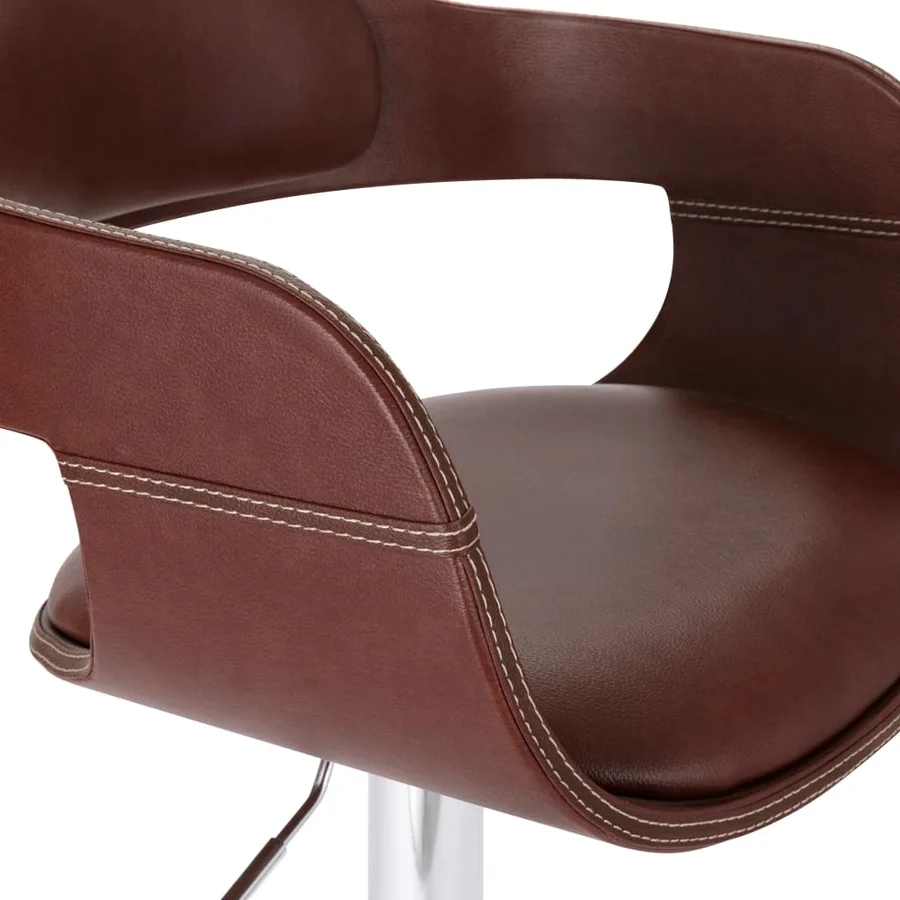 Tabouret de bar Marron Similicuir - 5