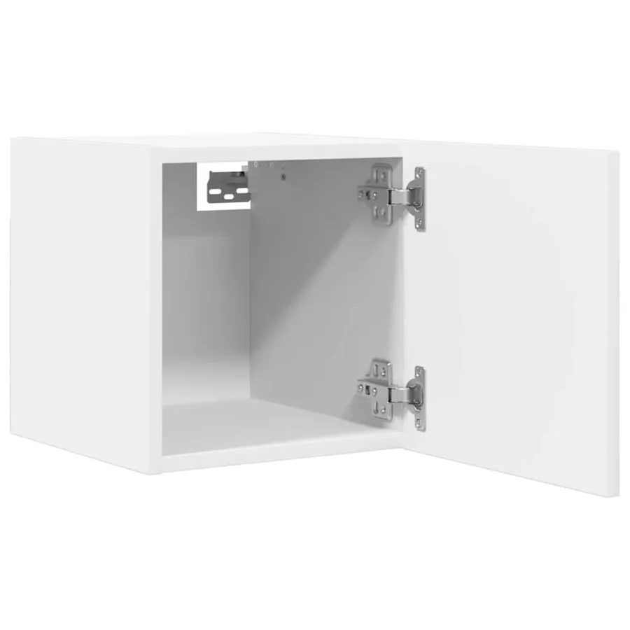 Meubles TV muraux 4 pcs Blanc 30,5x30x30 cm - 8