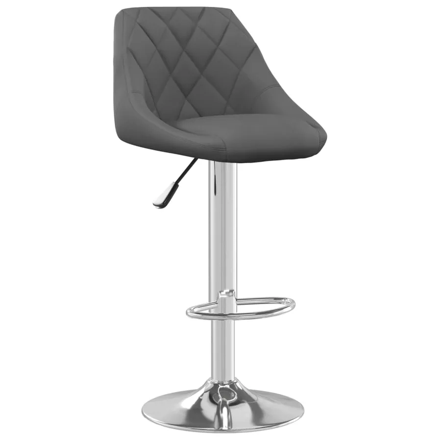 Tabouret de bar Gris foncé Velours - 2