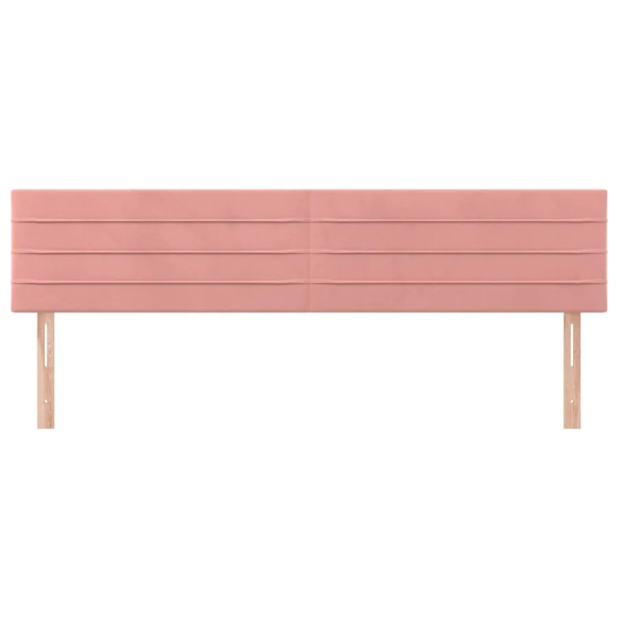 Têtes de lit Rose 160x5x78/88 cm Velours - 3