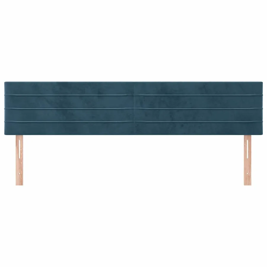 Têtes de lit Bleu foncé 180 x 5 x 78/88 cm Velours - 3