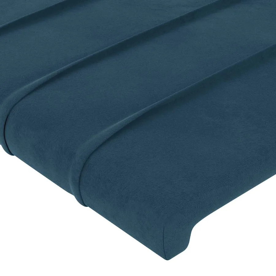 Têtes de lit Bleu foncé 180 x 5 x 78/88 cm Velours - 4