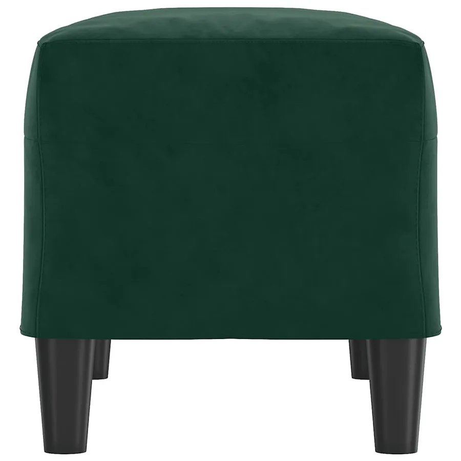 Banc Vert foncé 70x35x41 cm Velours - 4