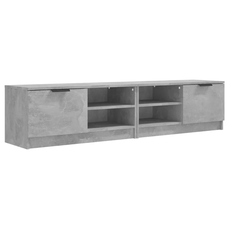 Meubles TV 2 pcs Gris béton 80x35x36,5 cm Bois d'ingénierie - 2