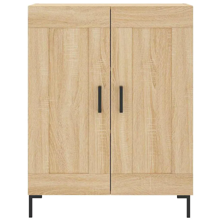 Buffet haut Chêne sonoma 69,5x34x180 cm Bois d'ingénierie - 8
