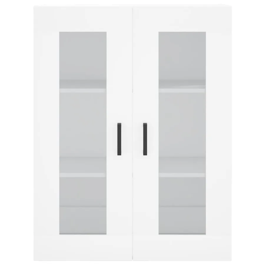 Armoires murales 2 pcs blanc bois d'ingénierie - 6