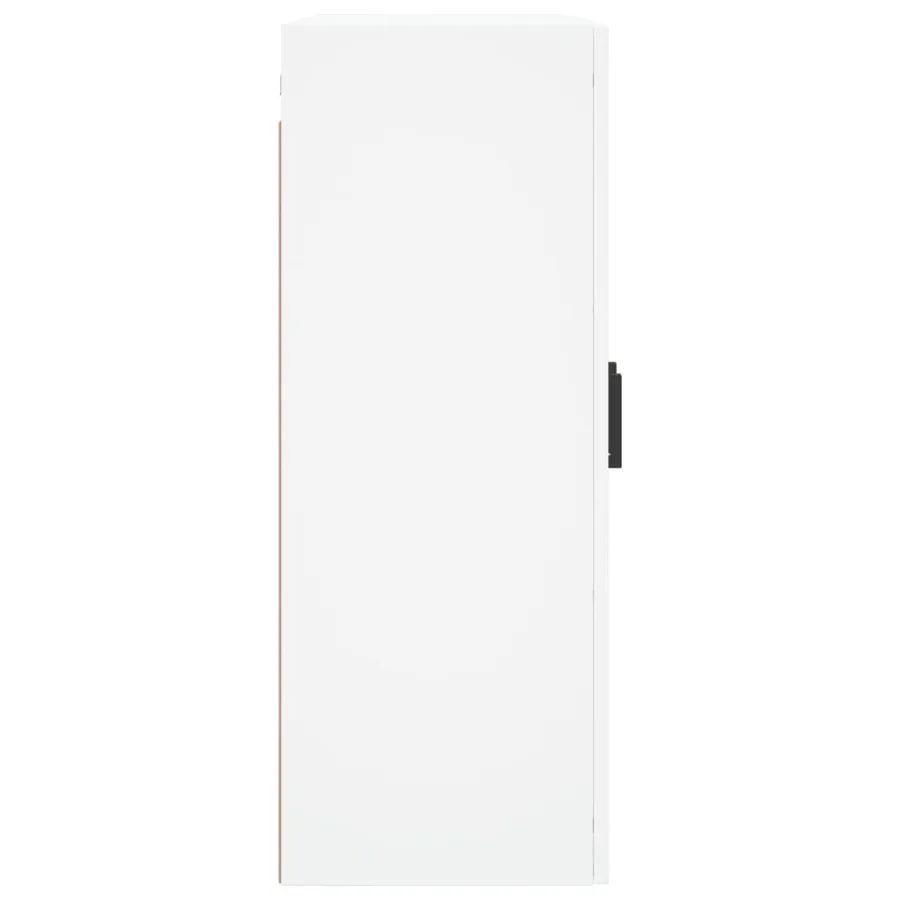 Armoires murales 2 pcs blanc bois d'ingénierie - 7