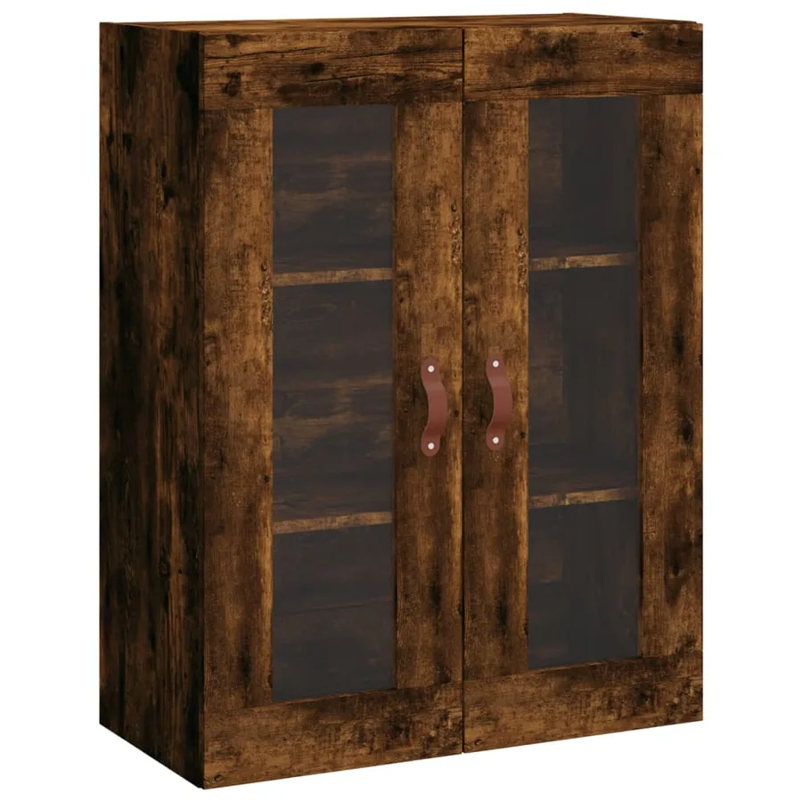 Armoire murale chêne fumé 69,5x34x90 cm - 2