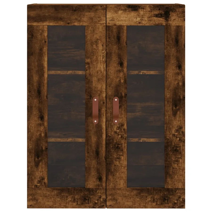Armoire murale chêne fumé 69,5x34x90 cm - 6