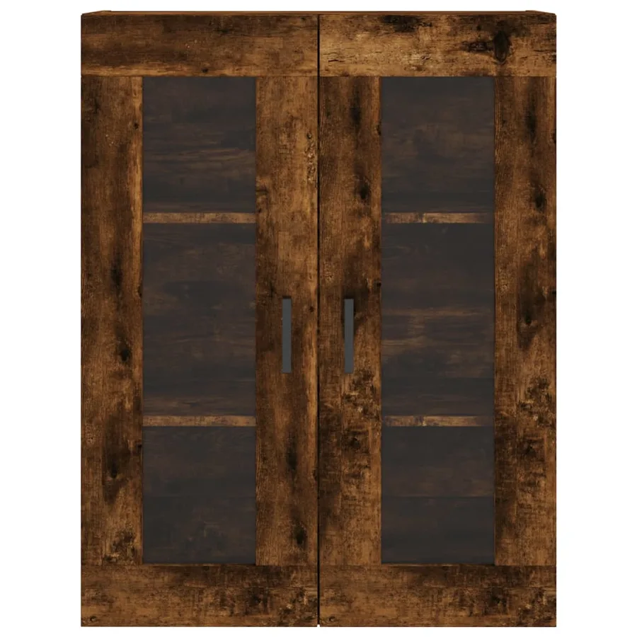 Armoires murales 2 pcs chêne fumé bois d'ingénierie - 6