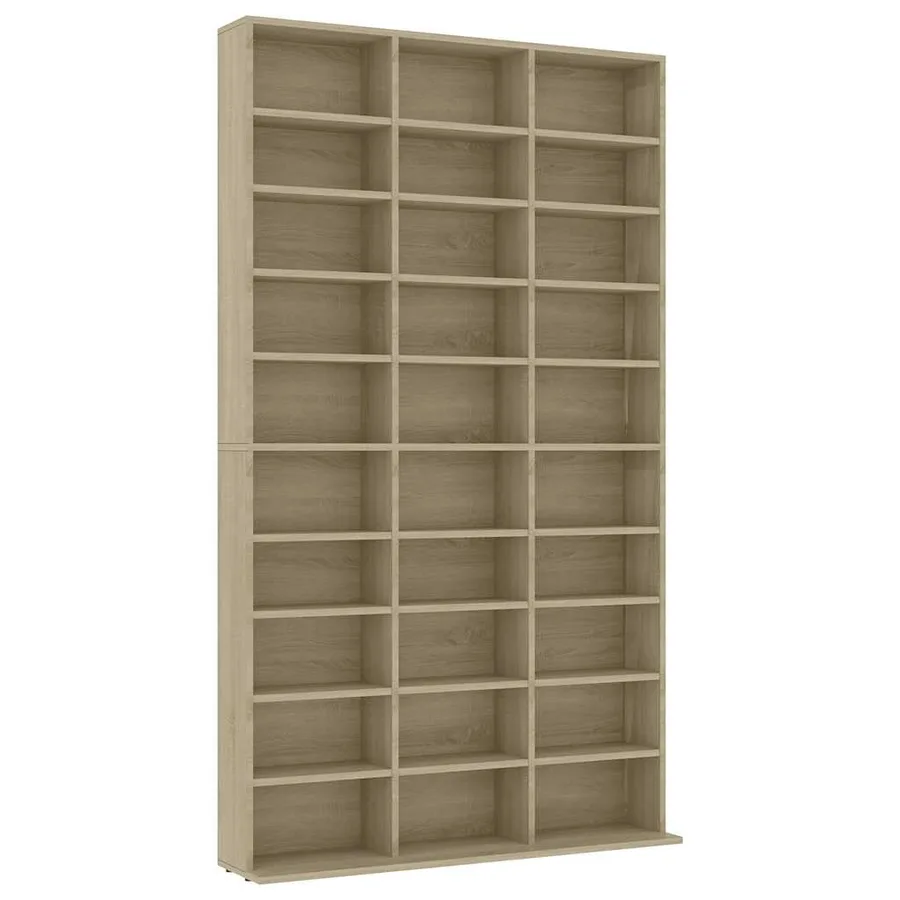 Armoire à CD Chêne sonoma 102x23x177,5 cm Bois d'ingénierie - 2