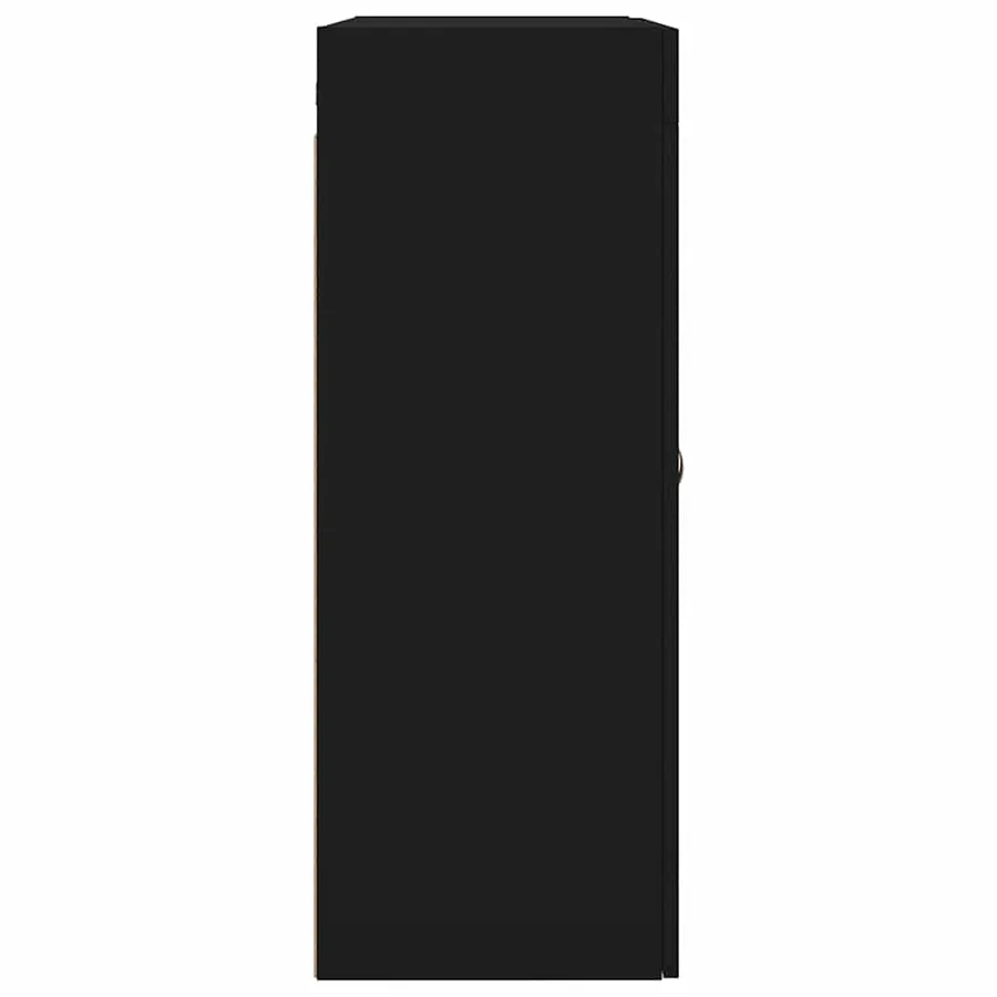 Armoires murales 2 pcs noir bois d'ingénierie - 7