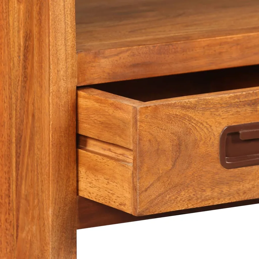 Meuble TV Bois d'acacia solide 90 x 30 x 55 cm - 10