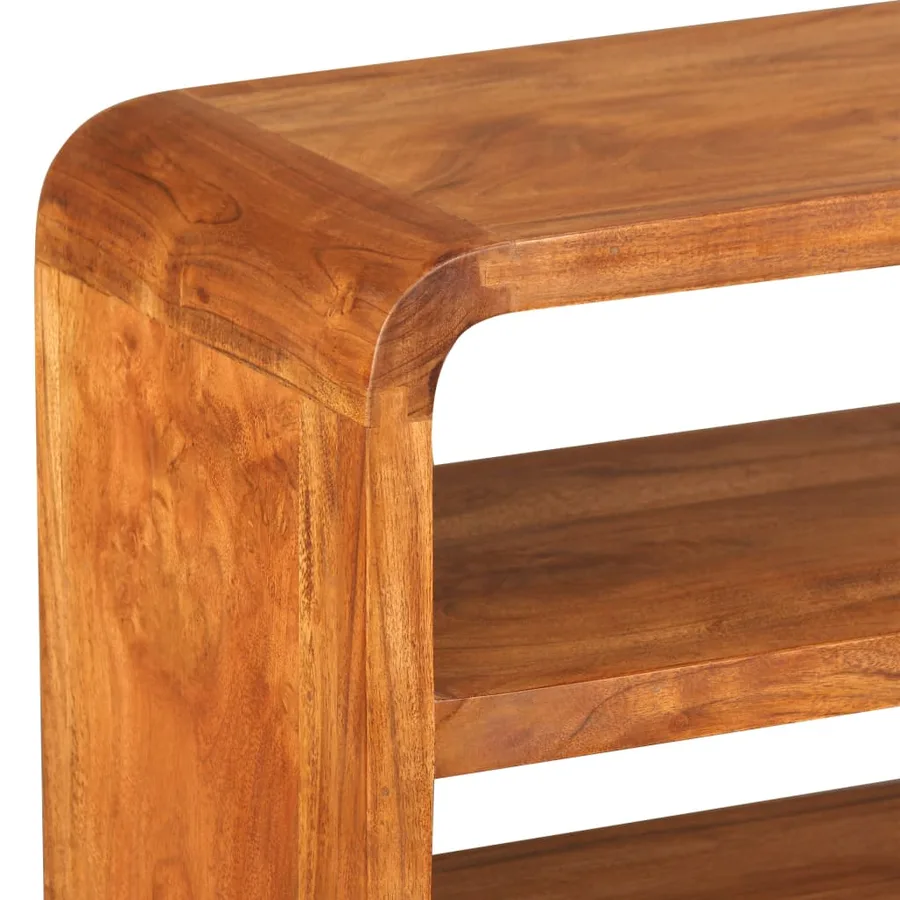 Meuble TV Bois d'acacia solide 90 x 30 x 55 cm - 8