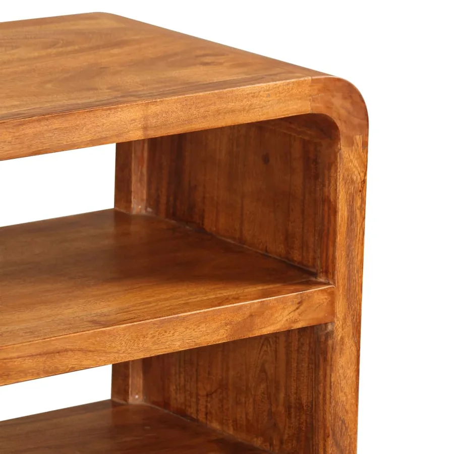 Meuble TV Bois d'acacia solide 90 x 30 x 55 cm - 9